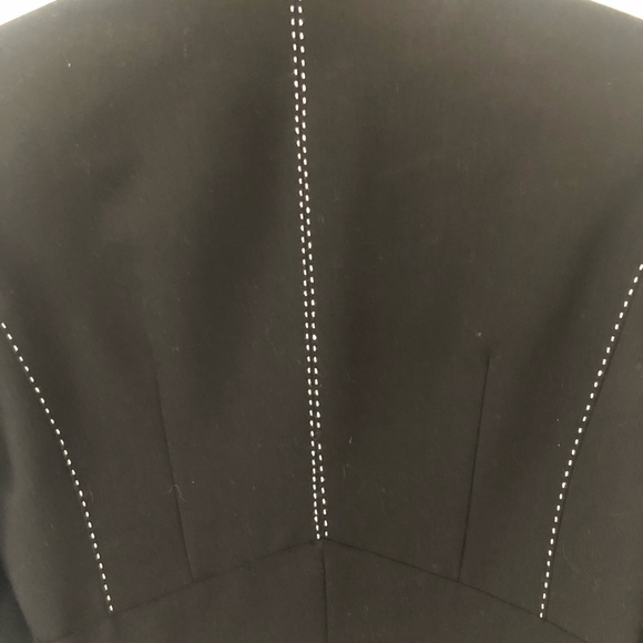 D Studio Black Topstitch Detail Blazer - Picture 3 of 6